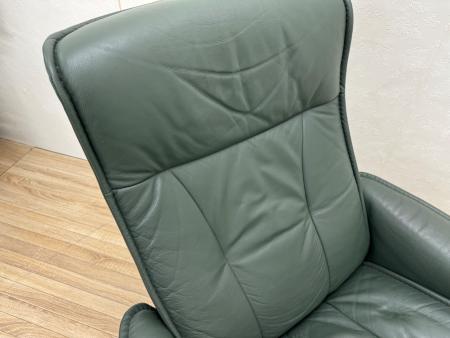 Ekornes (エコーネス) ストレスレスチェア グリーン オットマン付