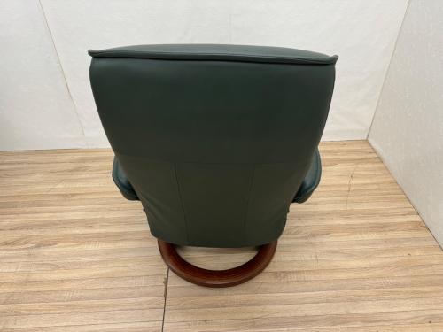 Ekornes (エコーネス) ストレスレスチェア グリーン オットマン付