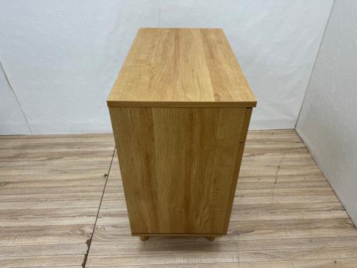 ISSEIKI キャビネット ナチュラル 2枚扉 BASIC PLUS-11