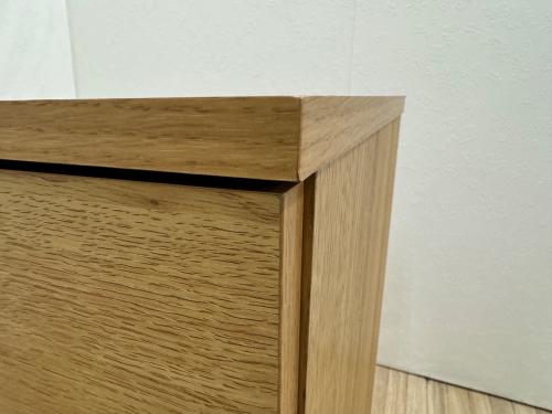 ISSEIKI キャビネット ナチュラル 2枚扉 BASIC PLUS-11