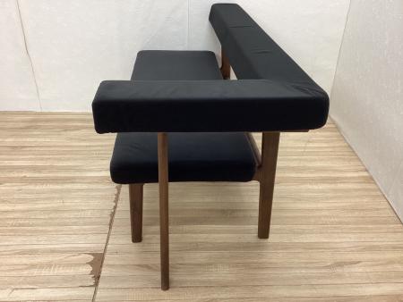 LIVING HOUSE. モコアカウチ ブラック×ブラウン NAGANO INTERIOR取扱