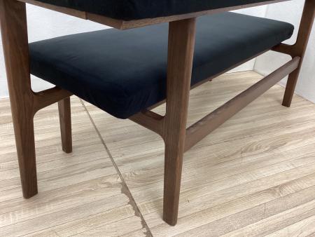 LIVING HOUSE モコアソファ（ナガノインテリア） LIVING HOUSE. モコアカウチ ブラック×ブラウン NAGANO INTERIOR取扱