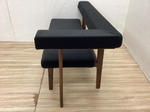 LIVING HOUSE. モコアカウチ ブラック×ブラウン NAGANO INTERIOR取扱　モコアKC024-2R