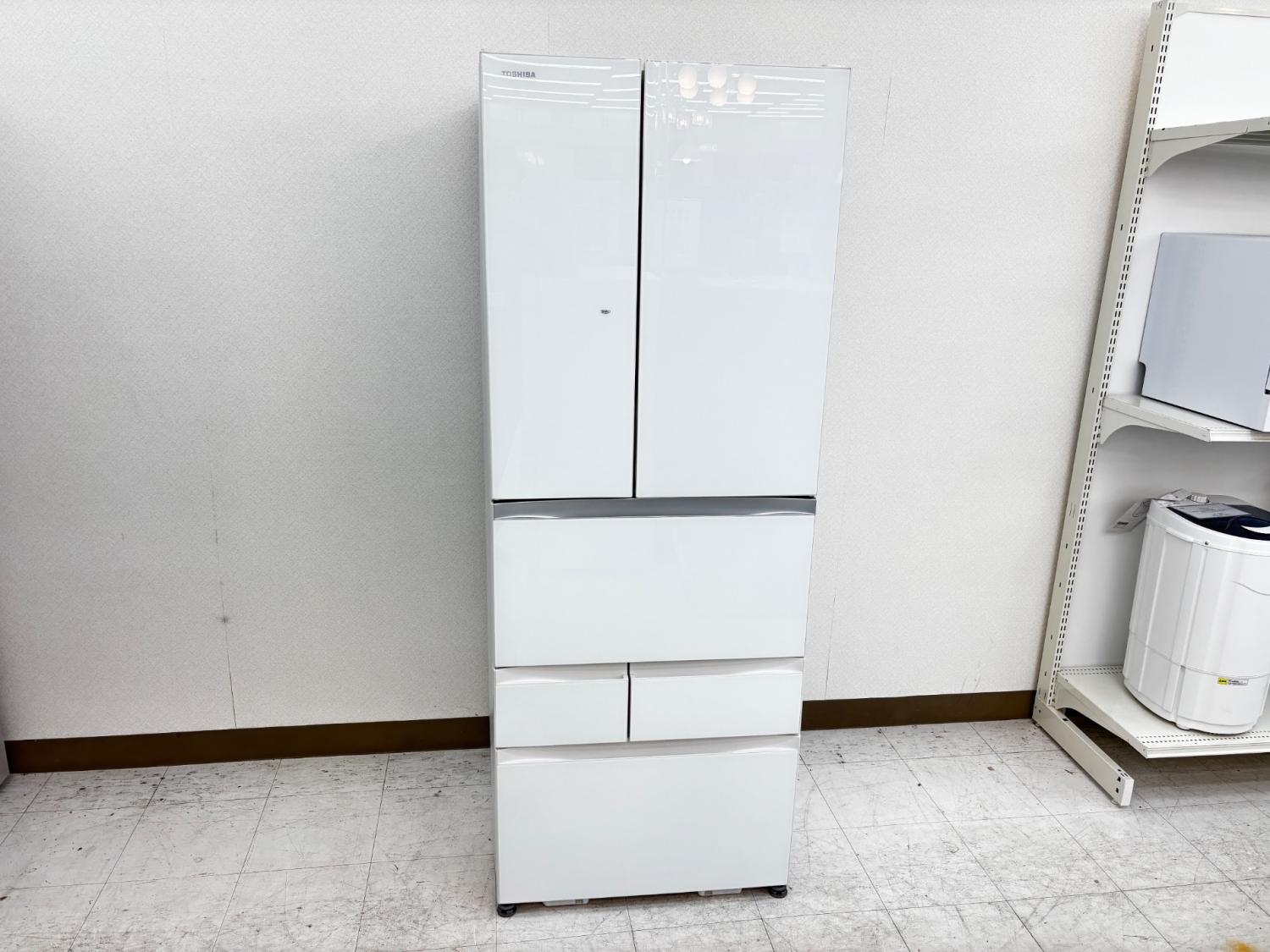 TOSHIBA (トウシバ) 6ドア冷蔵庫 キズ・ヘコミ・パッキンシミ有 GR