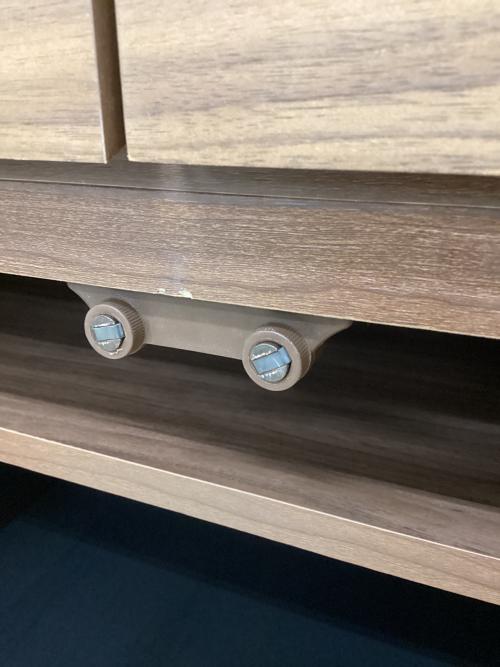 一生紀 (イッセイキ) 3段チェスト ブラウン 2枚扉 ウォールナット突板 FACT-2 幅:約70㎝