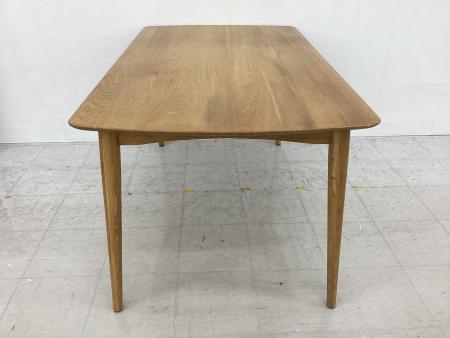 大塚家具　ブビンガ　オオツカ　ダイニング　150×85　高さ72 角脚 オーク材ホワイトオーク色 ダイニングテーブル「ジャスト」幅85cm ダイニングテーブル