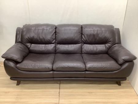 ソファー　三人掛け　ブラウン　大塚家具 ソファ 3人掛け「クロス」幅189cm 布ブラウン色 #FG220-6D 木脚全2色