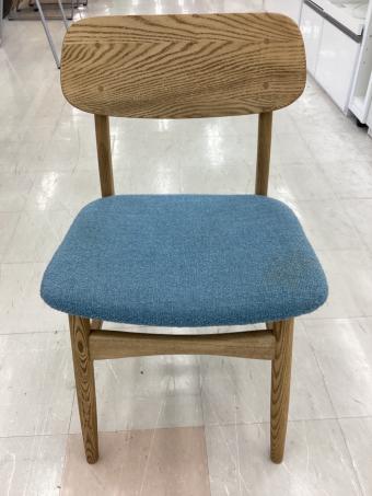 MOMO natural (モモナチュラル) ダイニングチェアー ナチュラル×ブルー オーク材 JILL Chair