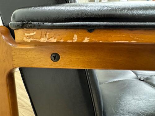 karimoku (カリモク)  2人掛けソファ ブラウン×ブラック 肘掛張地有