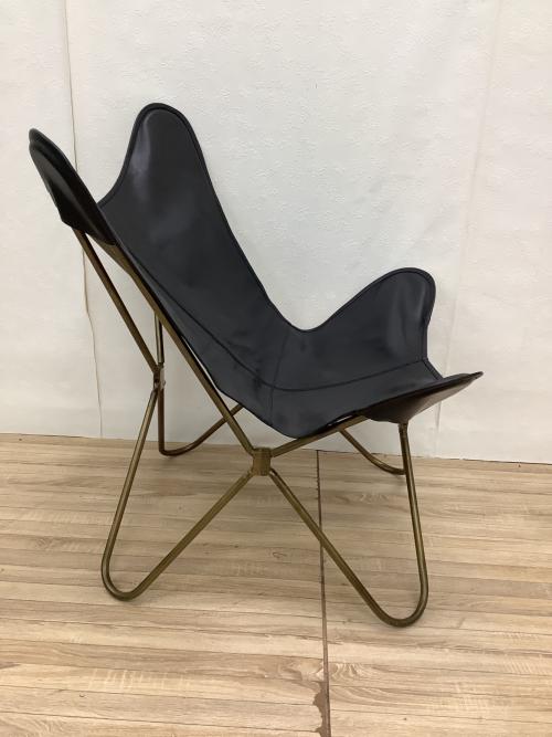 バタフライチェア ブラック×ゴールド