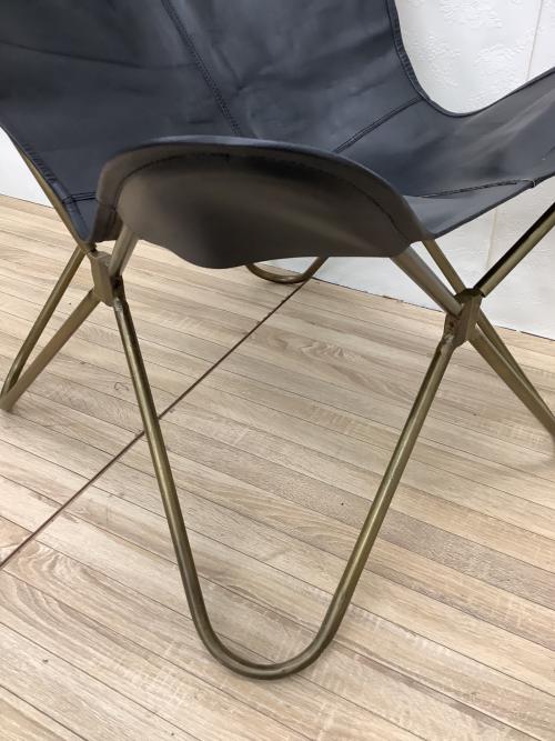 バタフライチェア ブラック×ゴールド