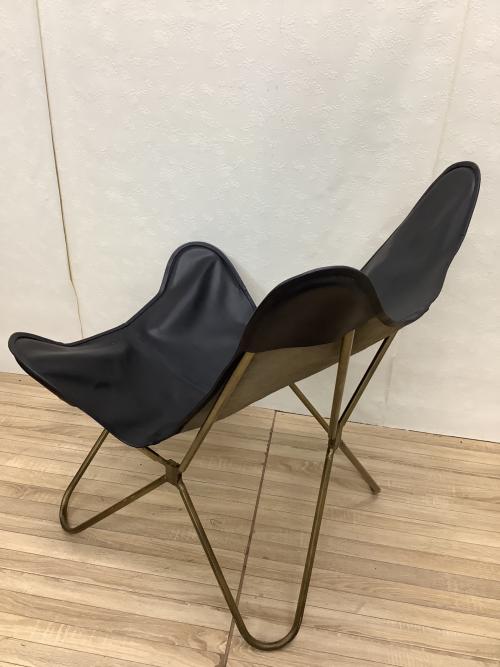 バタフライチェア ブラック×ゴールド