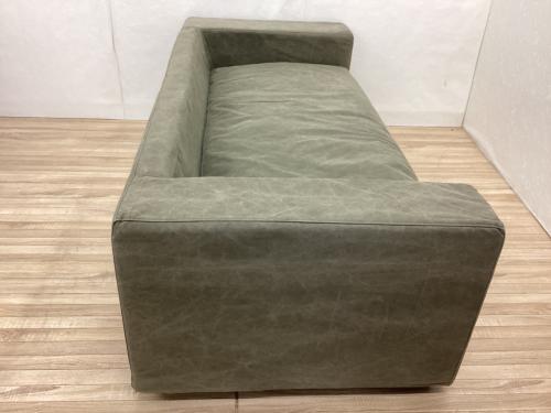 東谷 (アズマヤ) 2人掛けソファー グレー CL-192 ファブリック ジャカード 幅:約181㎝