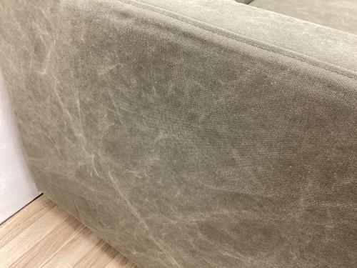 東谷 (アズマヤ) 2人掛けソファー グレー CL-192 ファブリック ジャカード 幅:約181㎝