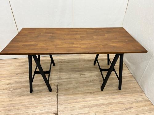 東谷 (アズマヤ) ダイニングテーブル ブラウン×ブラック TL-202 チーク天板