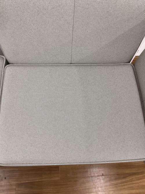 Vitra (ヴィトラ) 2人掛けソファー クッション付 ベンチソファ Soft Work Edward Barber & Jay Osgerby (エドワード・バーバー&ジェイ・オズガビー) グレー ファブリック