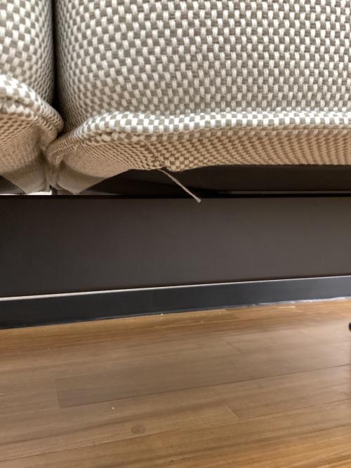 Vitra (ヴィトラ) 2人掛けソファー クッション付 ベンチソファ Soft Work Edward Barber & Jay Osgerby (エドワード・バーバー&ジェイ・オズガビー) グレー ファブリック