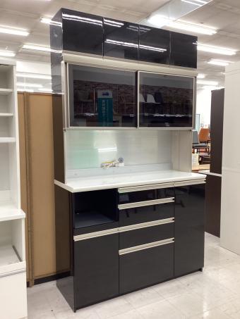 Pamouna (パモウナ) レンジボード ブラック 2枚スライド扉