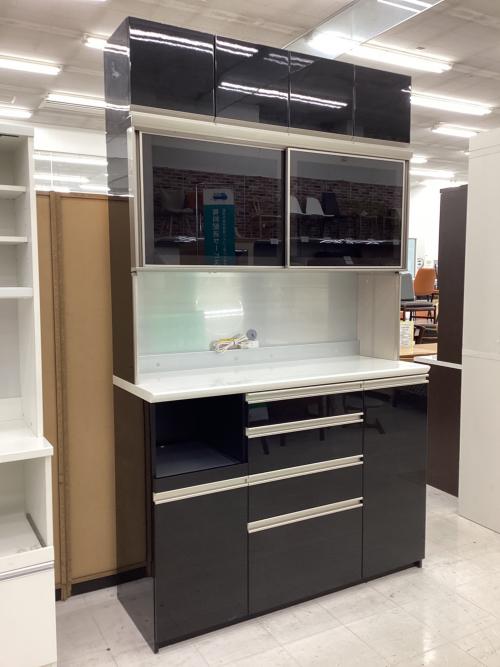 Pamouna (パモウナ) レンジボード ブラック 2枚スライド扉