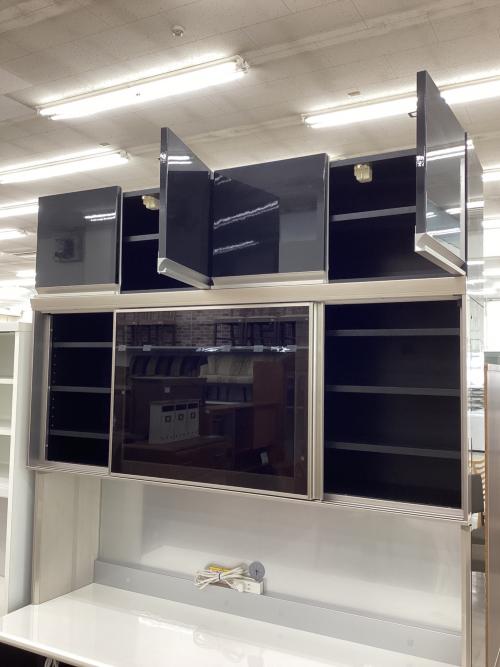 Pamouna (パモウナ) レンジボード ブラック 2枚スライド扉