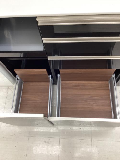 Pamouna (パモウナ) レンジボード ブラック 2枚スライド扉