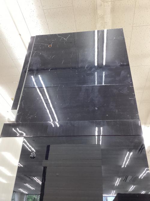 Pamouna (パモウナ) レンジボード ブラック 2枚スライド扉