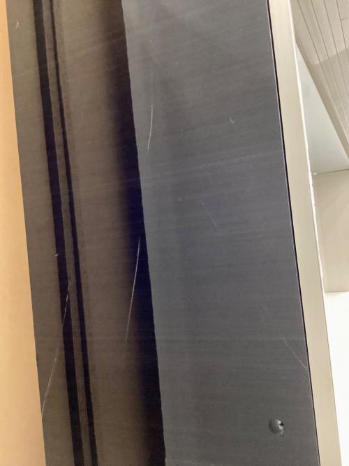 Pamouna (パモウナ) レンジボード ブラック 2枚スライド扉