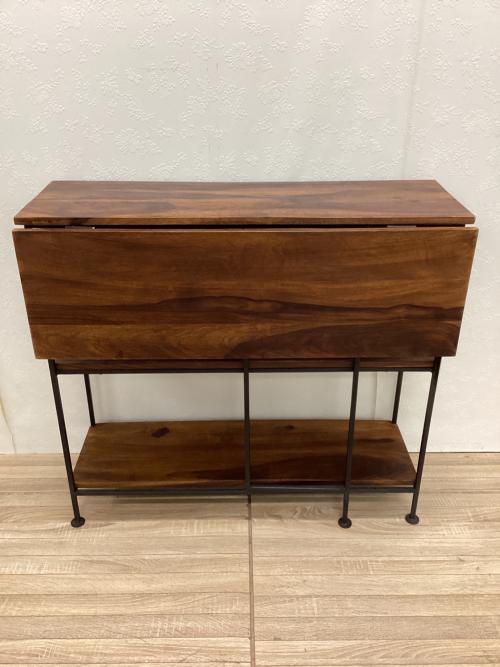 東京かんかん エクステンションテーブル ブラウン×ブラック IAPF-211