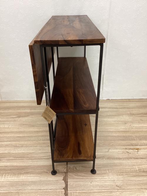 東京かんかん エクステンションテーブル ブラウン×ブラック IAPF-211