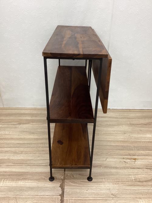 東京かんかん エクステンションテーブル ブラウン×ブラック IAPF-211