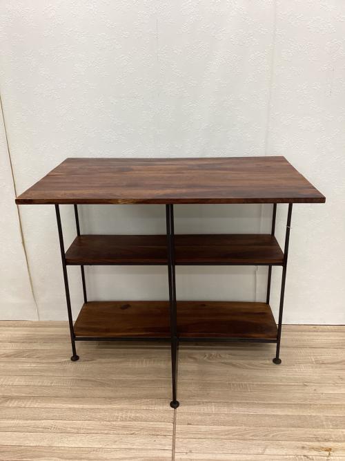 東京かんかん エクステンションテーブル ブラウン×ブラック IAPF-211