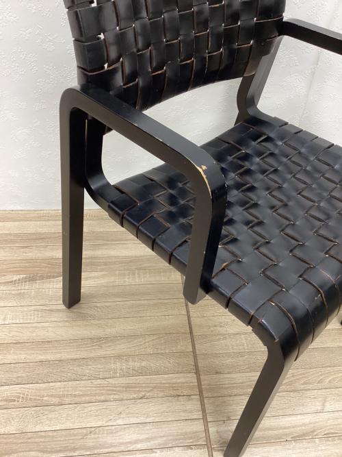 arflex (アルフレックス) ダイニングチェアー ブラック レザー NT