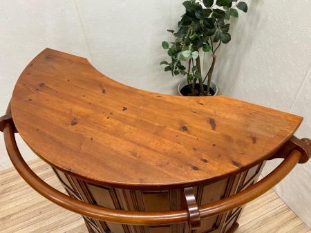 バーカウンター ブラウン バースツール2点セット MADE IN ITALY 3点