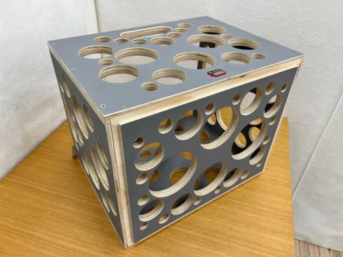 その他ブランド (ソノタブランド) レコードクレート グレー