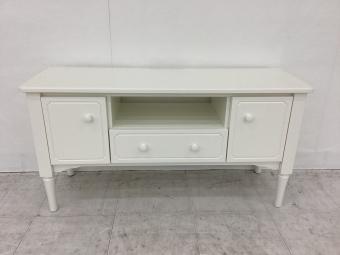 Franc franc (フランフラン) テレビボード ホワイト 2枚扉 引き出し付 MIO 幅:約98㎝