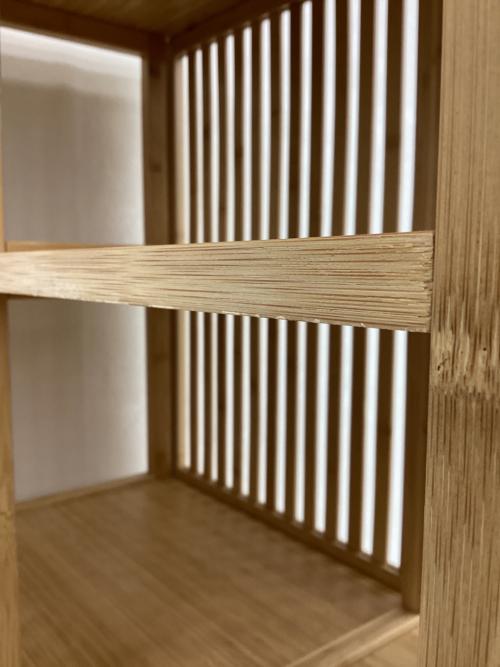 IKEA (イケア) ハンガーラック ナチュラル 1枚スライド扉 竹 NORDKISA 幅:約120㎝