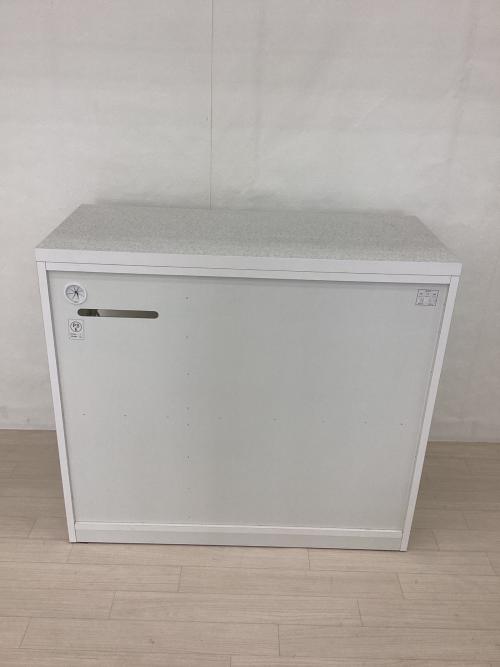 ニトリ キッチンカウンター ホワイト アルミナ2 幅:約100㎝