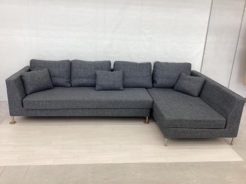 ディノス コーナーソファー グレー スリムレッグコーナソファセット座て左 スリムレッグコーナソファセット