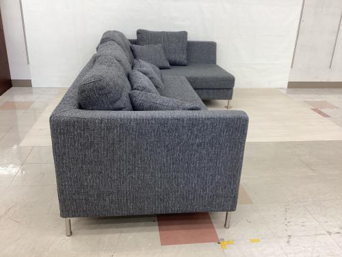 ディノス コーナーソファー グレー スリムレッグコーナソファセット座て左 スリムレッグコーナソファセット