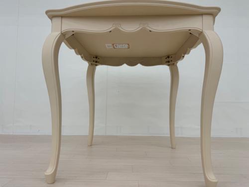 東海家具 ダイニングテーブル ホワイト エレクラダイニングテーブル８５×８５ エレガントクラシック