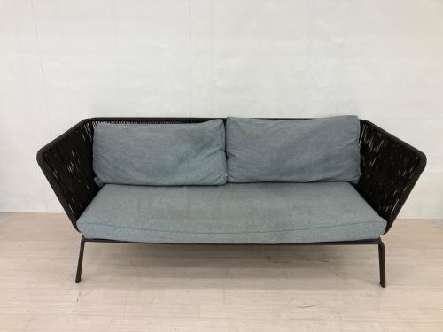 La Forma 2人掛けソファー グレー×ブラック 2人掛け BERNON SOFA