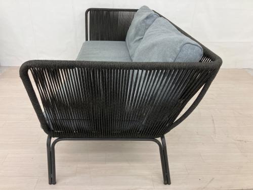 La Forma 2人掛けソファー グレー×ブラック 2人掛け BERNON SOFA