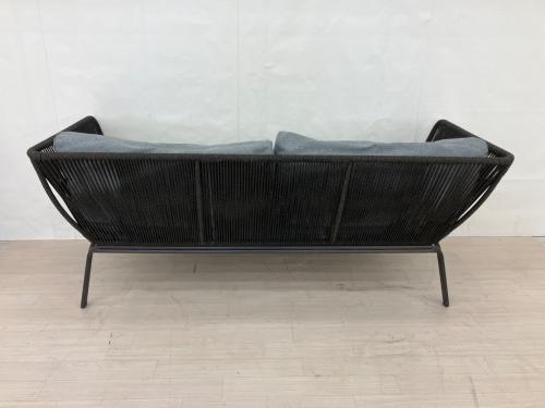 La Forma 2人掛けソファー グレー×ブラック 2人掛け BERNON SOFA