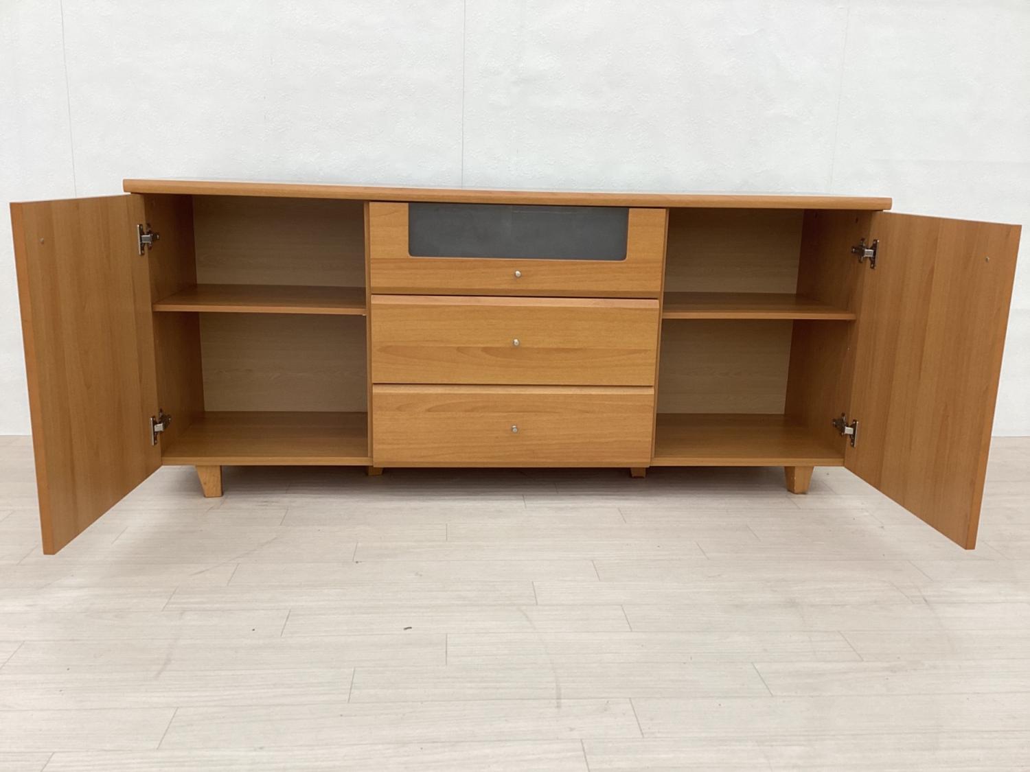 ニトリ サイドボード ブラウン 3段｜トレファクONLINE