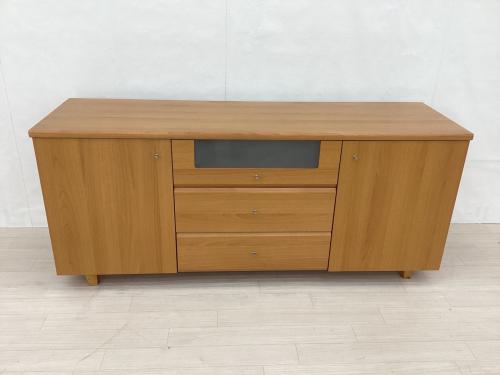 ニトリ サイドボード ブラウン 3段