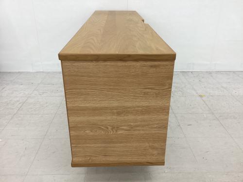 シギヤマ家具 (シギヤマカグ) テレビボード ナチュラル×ブラック オーク材 UNIF 1600 HIGH 幅:約160㎝