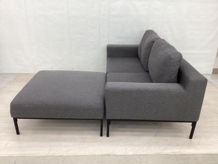 LOWYA (ロウヤ) 2人掛けカウチソファ グレー｜トレファクONLINE