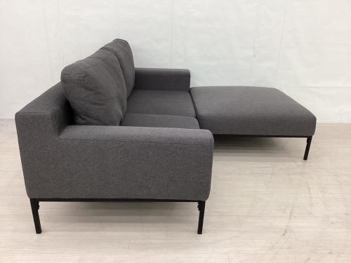 LOWYA (ロウヤ) 2人掛けカウチソファ グレー
