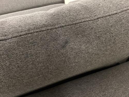 LOWYA (ロウヤ) 2人掛けカウチソファ グレー