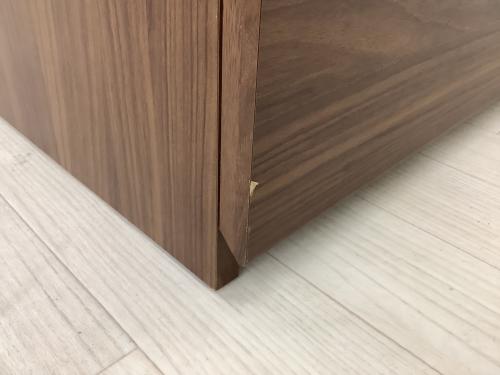 Pamouna (パモウナ) テレビボード ブラウン GV-80 正面左下、棚板小キズ有